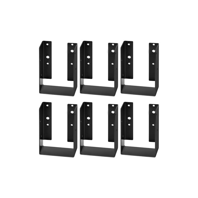 GBGS 6 Pack Concealed Joist Hanger for 4x6 Beam,14 Gauge