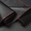 BMLEI Steering Wheel Cover with Top Layer Genuine Leather and