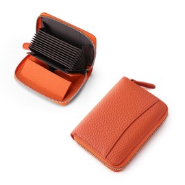 jessimi Women's Mini Wallet, Card Case, Genuine Leather, Prevents Skimming, Stores Bills Without Folding, Compact, Box-shaped Coin Purse, Cowhide Leather, Credit Card, Men's Fragment Case, Unisex