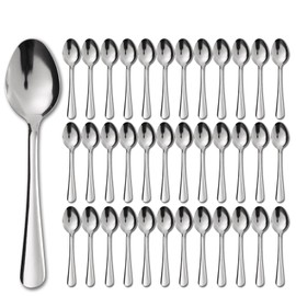 Hansmart 36 PCS Teaspoons Set - Windsor Stainless Steel Tea Spoons 5.9 Inch with Dishwasher Safe Small Spoons,Metal Dessert Spoon,Dinner Spoon Silverware for Home,Kitchen or Restaurant