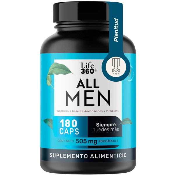 LIFE 360+ Multivitamínico All Men | 180 Cápsulas | Creatina
