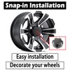 Rheedal 4Pcs 107.1mm/4.22Inch Center Caps for OEM Can-Am Wheel Rim