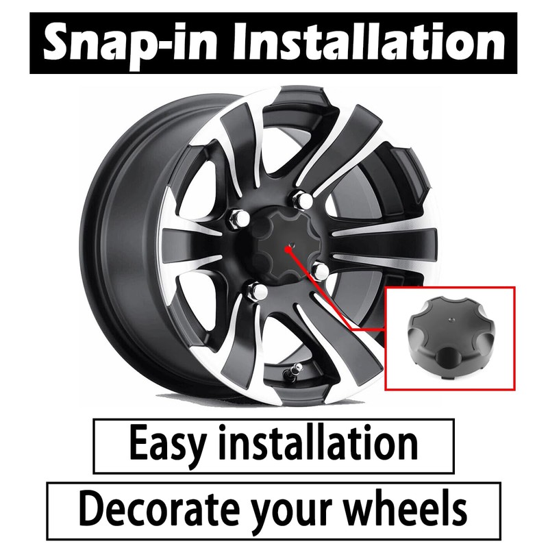 Rheedal 4Pcs 107.1mm/4.22Inch Center Caps for OEM Can-Am Wheel Rim