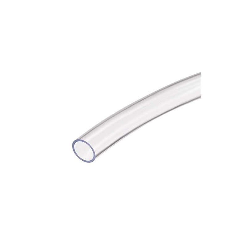 sourcing map PVC Clear Vinyl Tubing, Plastic Flexible Water Pipe