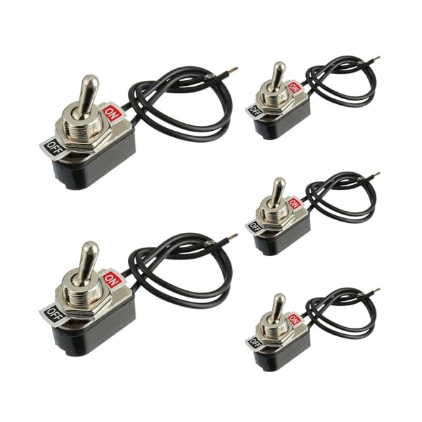 HUAREW Heavy Duty Toggle Switch SPST 2 Pin ON/Off Rocker