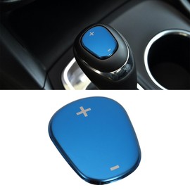 TOMALL Car Gear Shift Knob Cover Compatible with Chevy Equinox 2018-2020 Stainless Steel Shift Panel Trim Gear Lever Cover for Car Interior Center Console Modified Accessories (Blue)