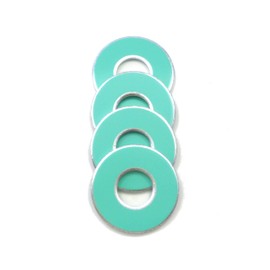 Get Outside Games 4 VVashers - Washer Toss/Washer Game Washers (Mint, 4 VVashers)