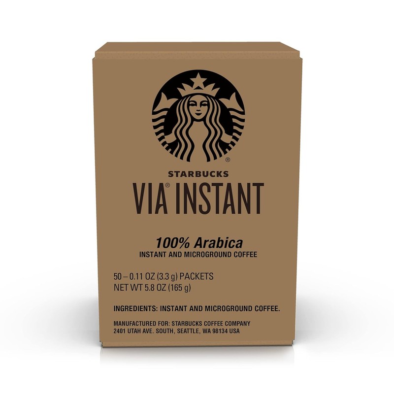 Starbucks VIA Instant Coffee, Dark Roast Coffee, French Roast, 100%