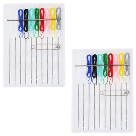 PPhtony 2 Boxes 20 Pieces Mini Travel Sewing Kit 10 Colors Thread Emergency Repair Kit with Needle Button Pins for Hotel Amenities Necessities Christmas Wedding Gift Sewing Supplies Craft Project