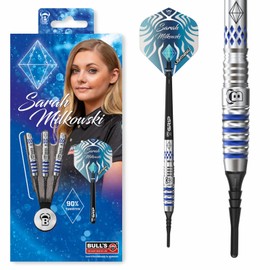 BULL'S Sarah Milkowski Dart, Silver, 20 g
