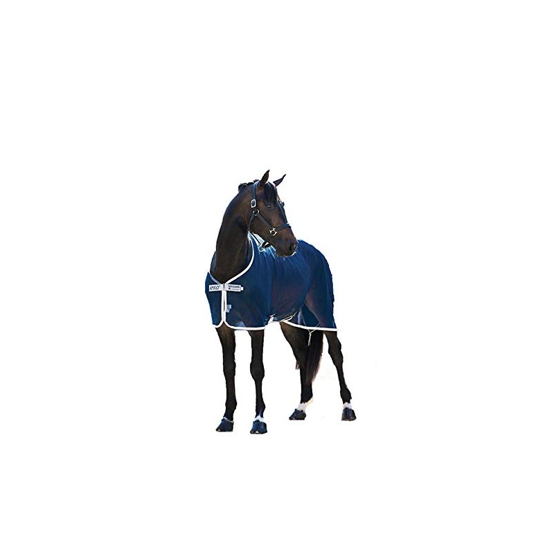 Horseware Amigo Net Cooler - Navy/Silver, Size: 125
