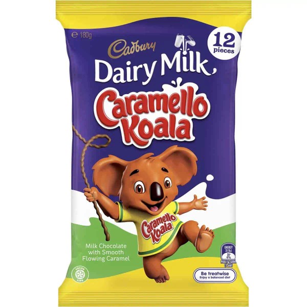 Cadbury Bulk Cadbury Caramello Koala Share Pack 180g ($6.00 each x 12 units)