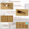 Wicker Hand Towel Box Cover Compatible with Disposable Paper Hand