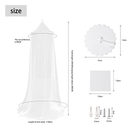 Mosquito Net with Hooks, Single Bed Double Bed Children Bed Mosquito Net, Bedspread, Fine Mesh Mosquito Net, Family Canopy Mosquito Net for Travel
