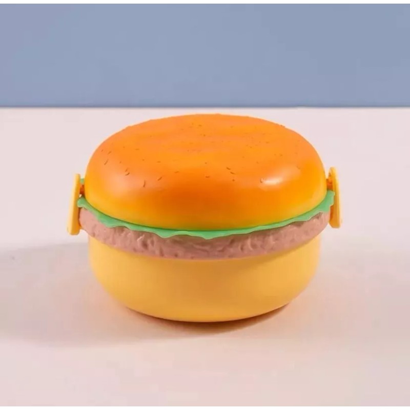 Molin Lonchera Forma Hamburguesa O Emparedado Circular Box Lunch
