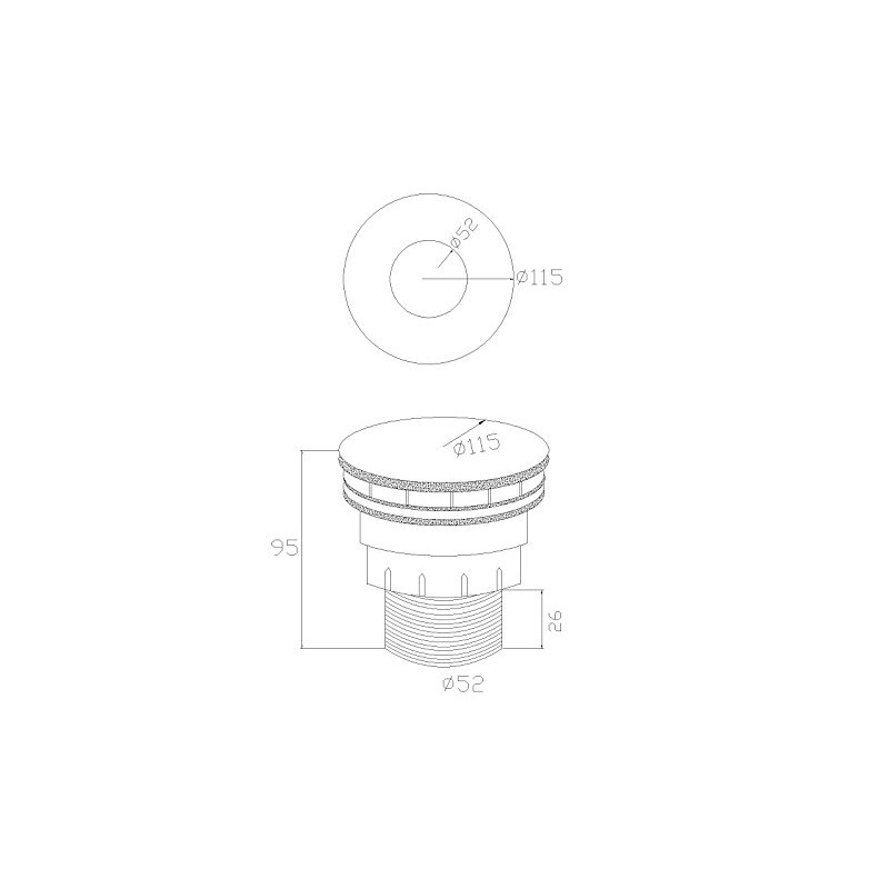 Bathroom Shower Grate Drain Waste for Shower Base White Plastic