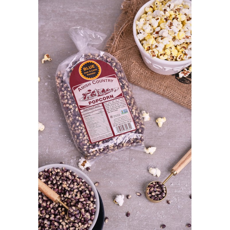 Amish Country Popcorn | 2 lbs Bag | Blue Popcorn