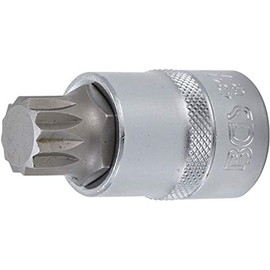 BGS 4347 | Bit Socket | 12.5 mm (1/2") Drive | Spline (for XZN) M18