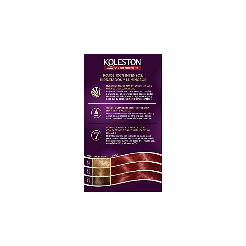 Koleston Tinte Permanente 6646 Rojo Cereza, 70 ml - Paquete