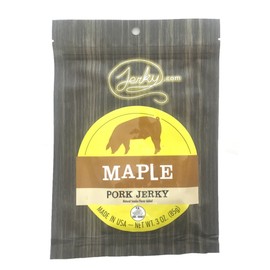 Jerky.com's Maple Pork Jerky - The Best Wild Game Pork Jerky on the Market - 100% Whole Muscle Pork - No Added Preservatives, No Added Nitrates and No Added MSG - 2.5 oz.