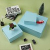 1 Pcs Small Blue Gift Box 8x8x4 Inch Magnetic Gift