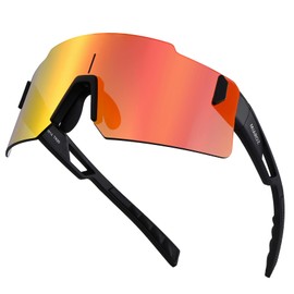 MIAROZ Running Sunglasses for Men Women: UV400 Protection TR90 Frame Sports Glasses - Frameless Visor Sunglasses for Cycling Cricket Golf