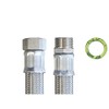 Eurotherm DN19 Reinforced Flexible 3/4-Inch Swivel Nut 3/4-Inch Outer Thread