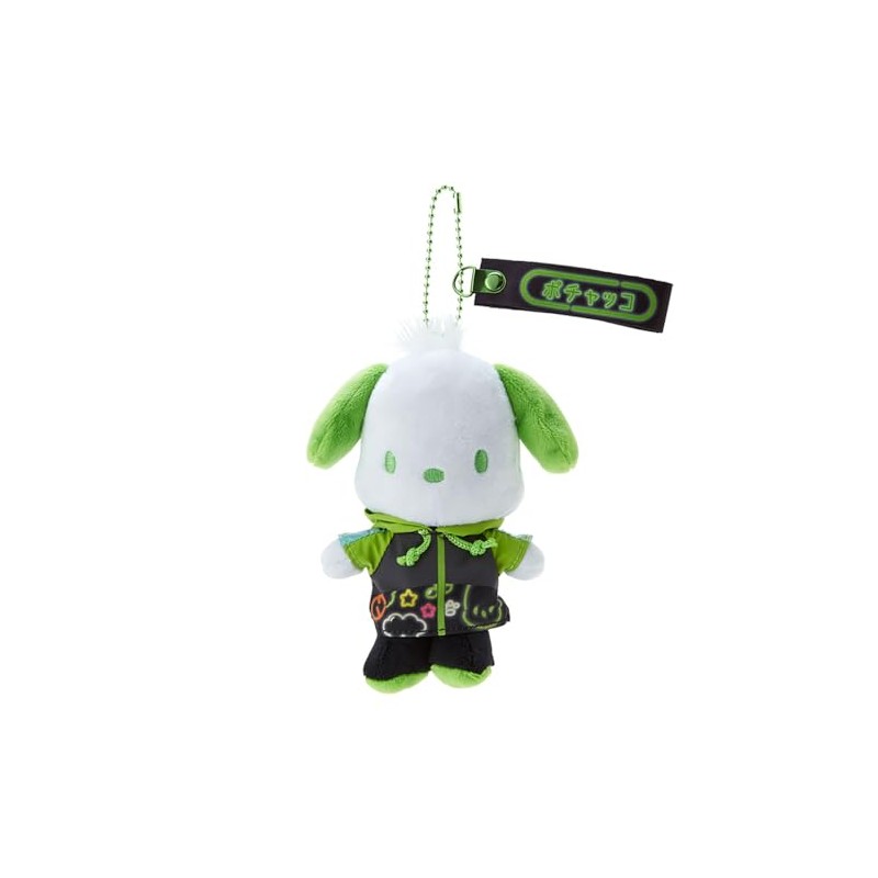 Sanrio 597147 Pochacco Mascot Holder (Sanrio Vivid Neon)