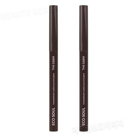 The Saem Eco Soul Powerproof Ultra Slim Eyeliner BK02 Ash Black 2 Pieces (42524088) / 더샘 에.코 소울 파워프루프 초슬림 아이라이너 BK02 애쉬 블랙 2개 (42524088)