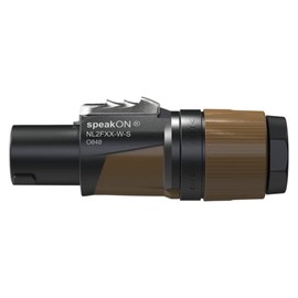 usbargainsound.com Genuine Neutrik SpeakOn NL2FXX-W-S 2 Pole Inline Female Locking Speaker Connector, Black and Brown