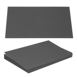 PATIKIL 7x5x0.06" Chipboard Sheets, 10Pcs 60PT Thick Book Board Binders Board Sturdy Bookbinding Supplies for Book Binding Cover, Black