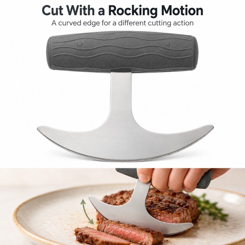Adaptive Rocker Knife with T-Handle – Non-Slip Ergonomic Knife for
