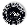 Squiddy North Cascades National Park - Vinyl Sticker (7" Tall)