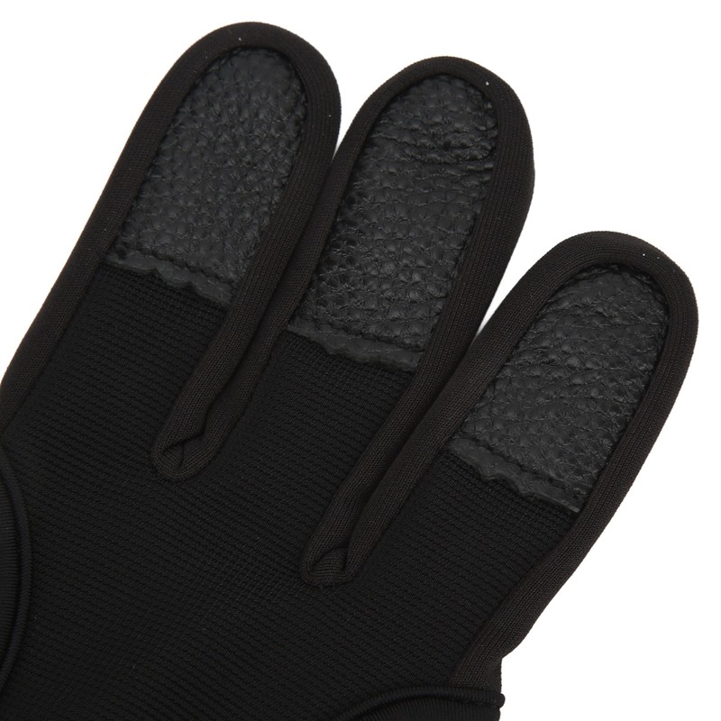 Bow Arrow Finger Guard Competition Archery 3 Fingers Glove Adjustable