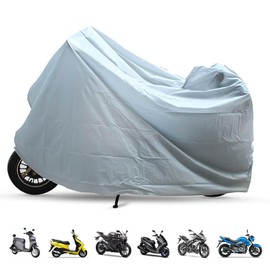 Waterproof Bike Cover, 140 x 240 cm Bicycle Cover, Outdoor Bicycle Cover, Universal Outdoor Bicycle Cover, Anti Dust Rain Anti Snow UV Protection (Grey)