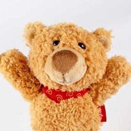 SIGIKID 43318 Gildehard Günsburg Bear XS, Cuddly Toy, Soft Toy, Podcast Hero, from 3 Months