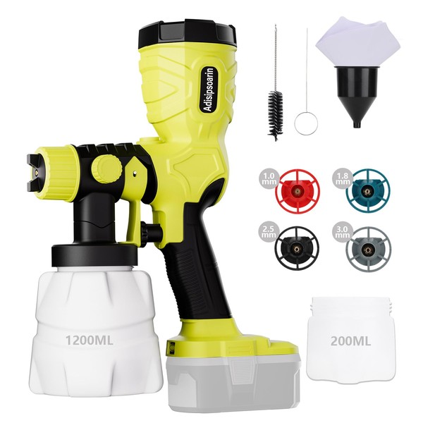 Adisipsoarin 18v Paint Sprayer High Speed for Ryobi 18v Battery,