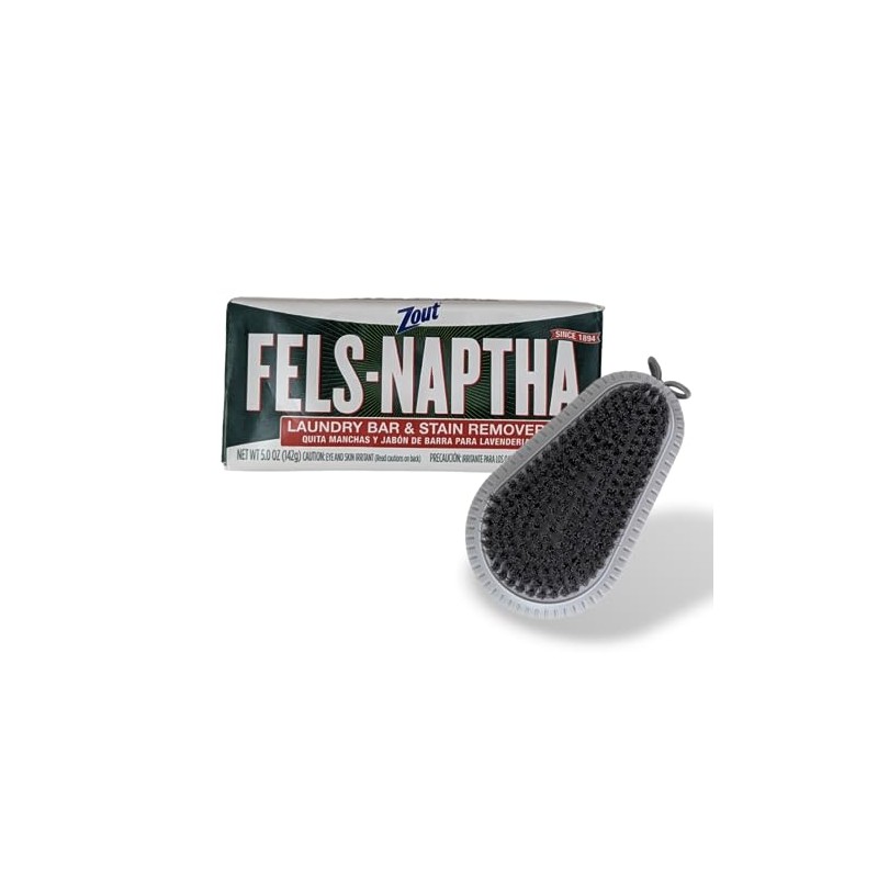 Fels Naptha Laundry Detergent Bar Soap and Stain Remover Bundle