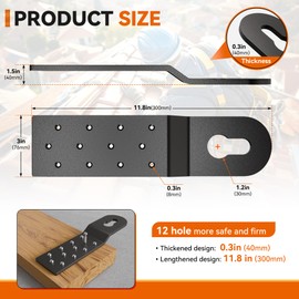 Gadgetzan Heavy Duty Roof Safety Anchor,Roof Anchors For Fall Protection Connects To Wood Surfaces,Permanent Roof Anchor Use With Roofing Harness, Safety Ropes And Other Roof Safety Equipment(3 Pcs)
