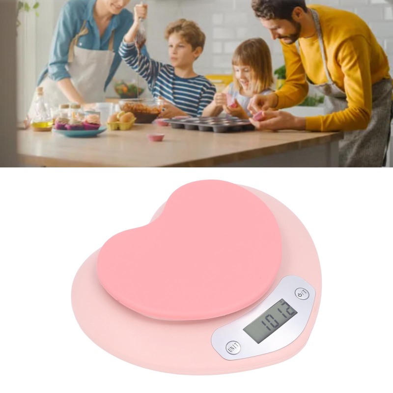 1g Accuracy Digital Kitchen Scale 5kg Household Small Heart Shape