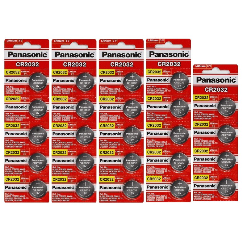 24 Panasonic CR2032 Batteries Lithium cr-2032 3V Coin Cell 4