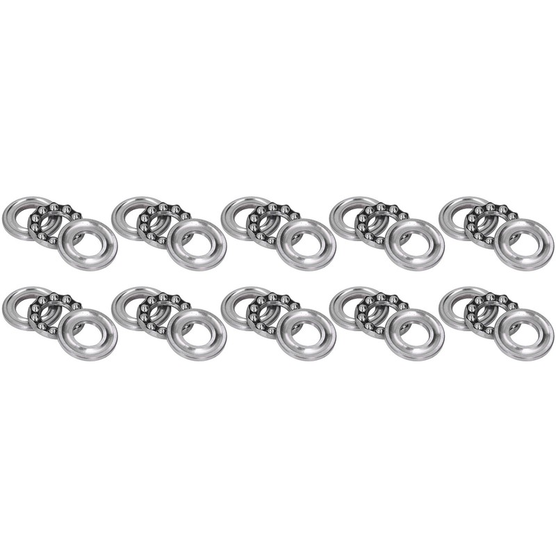 10Pcs Thrust Ball Bearing Single Direction Accessory Replacement Set Kit