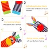 QINREN 4 Pcs Baby Wrist Rattles Socks Toys, Newborn Wristband
