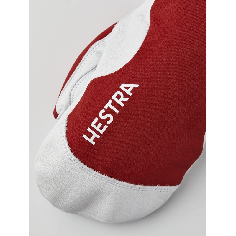 Hestra Windstopper Leather Mitt - Red - 8