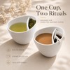 Divided Ceramic Tea Cup for Loose Leaf Tea & Drip