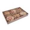 CENPEK Premium 24x Straw Stars Christmas Tree Decorations - Diameter
