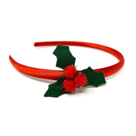 Holly Sprig Headband Novelty Christmas Hair Accessory