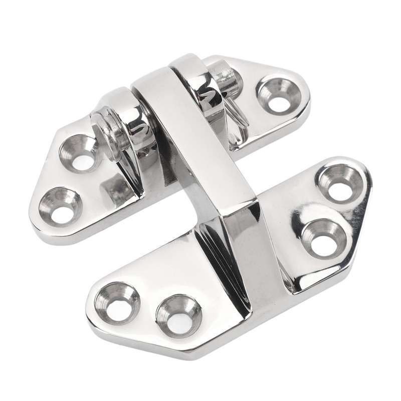 Marine Hinge 316 Stainless Steel Mirror Polished Rust Resistant Deck