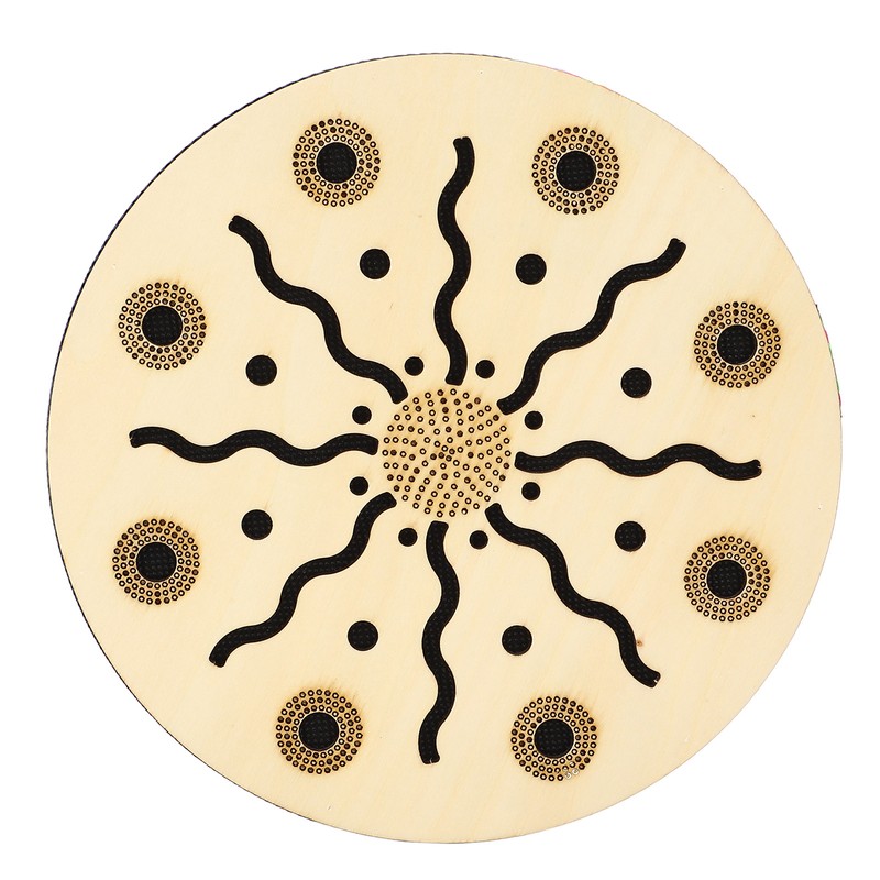 Sea Drum Ocean Wave Sound 8in Portable Maple Ethnic Musical