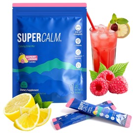 Cortisol Cocktail Powder, Super Calm Cortisol Drink, Supercalm Cortisol Drink for Cortisol Lowers, Contains Lemon and Raspberry, Stay Relaxed & Reduce Stress, Naturally Reduce - Pack of 20